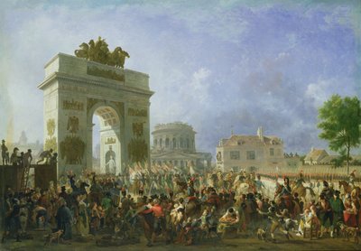 Ingresso della Guardia Imperiale a Parigi alla Barriere de Pantin, 25 novembre 1807 da Nicolas Antoine Taunay